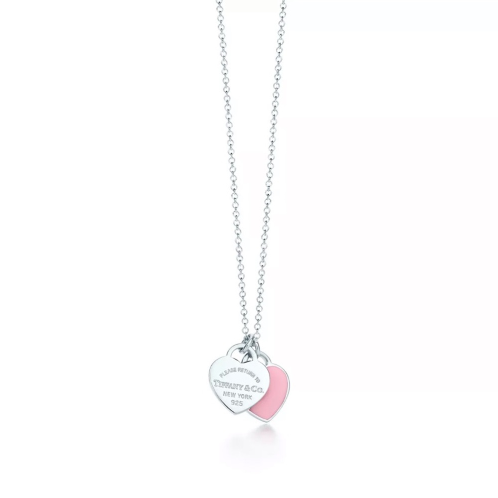 Tiffany double heart necklace
